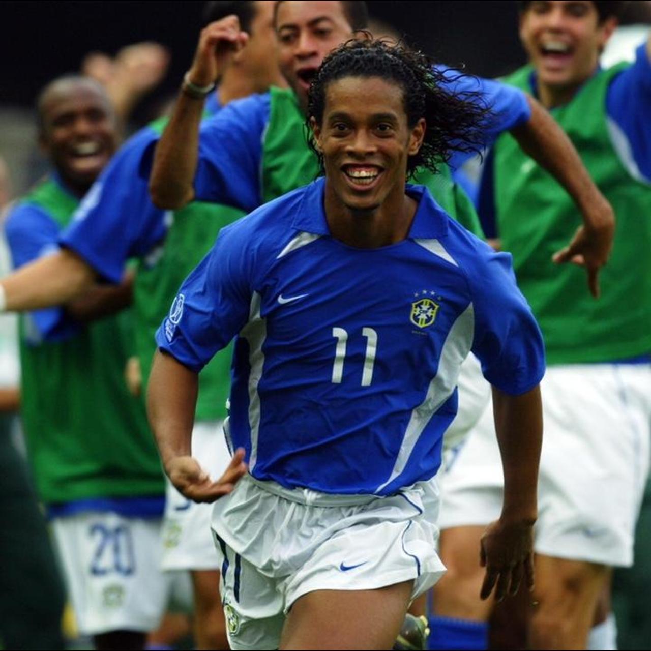 ブラジル代表 2002 FIFAワールドカップ Nike シャツ レア色 ブラジル代表 2002年 NIKE製 トレーニングジャージ