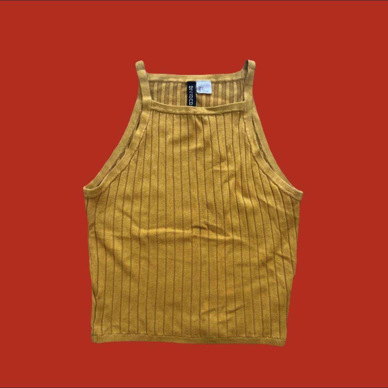 Mustard yellow top from H&M • mustard cute Depop