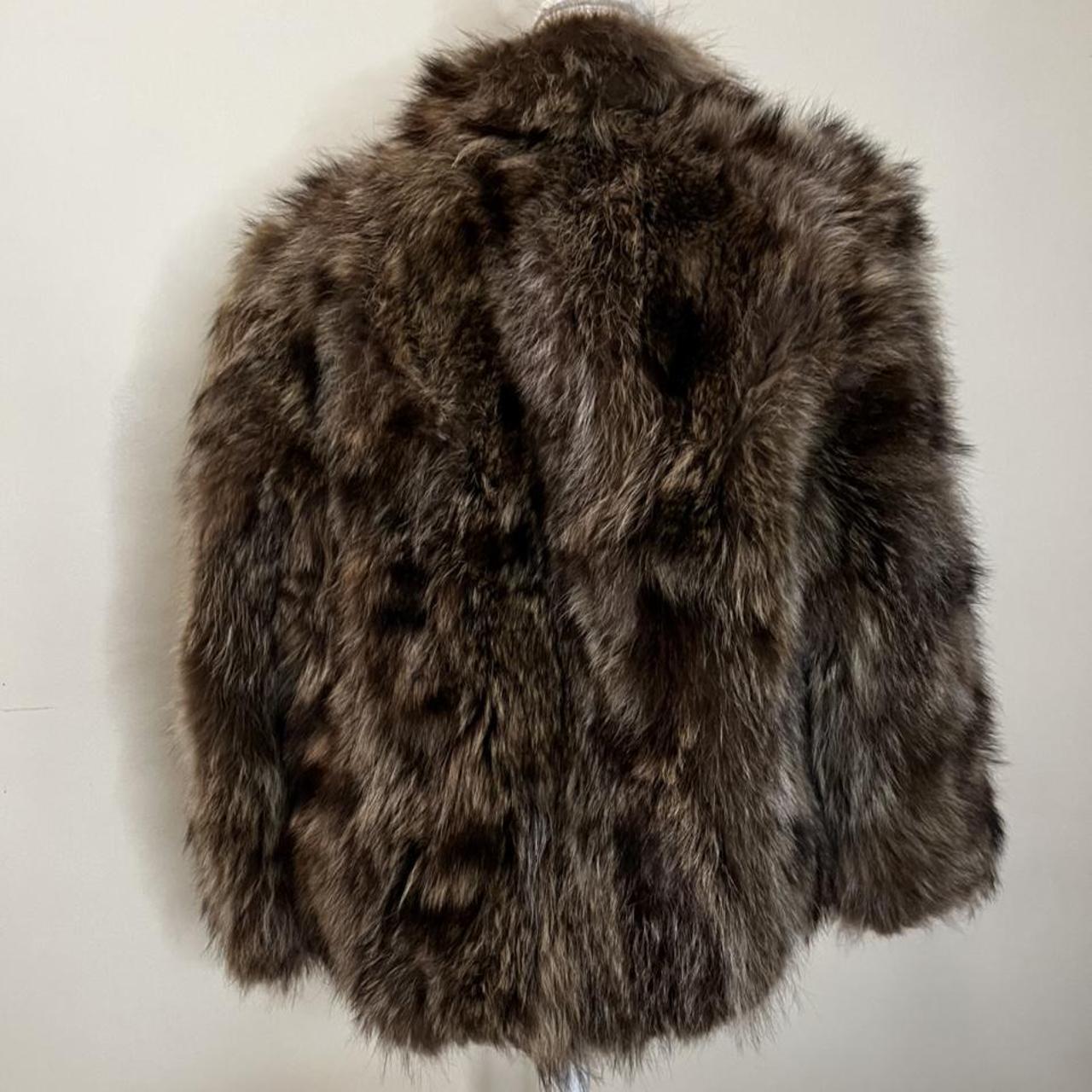 Brown Fur Coat 🧥 1950s-1960s Silk lining No fur is... - Depop