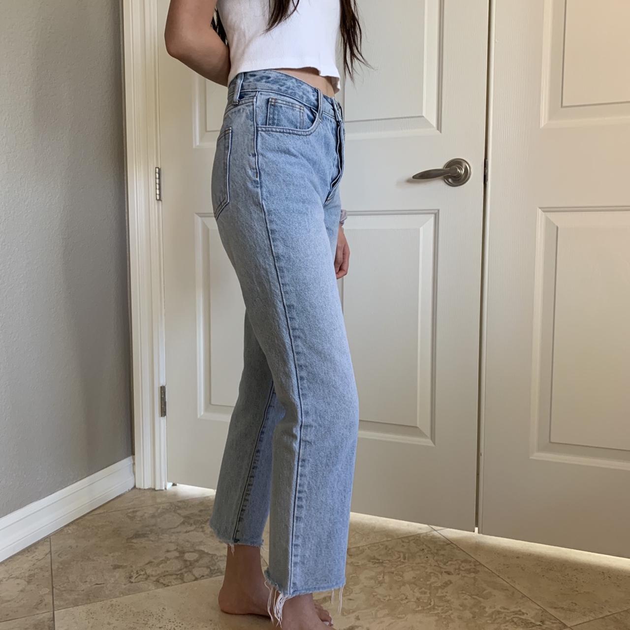 Brandy Melville Millie Jeans. Light wash... - Depop