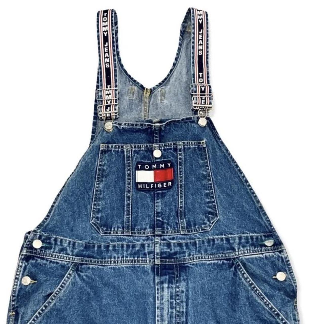 tommy hilfiger jean overalls