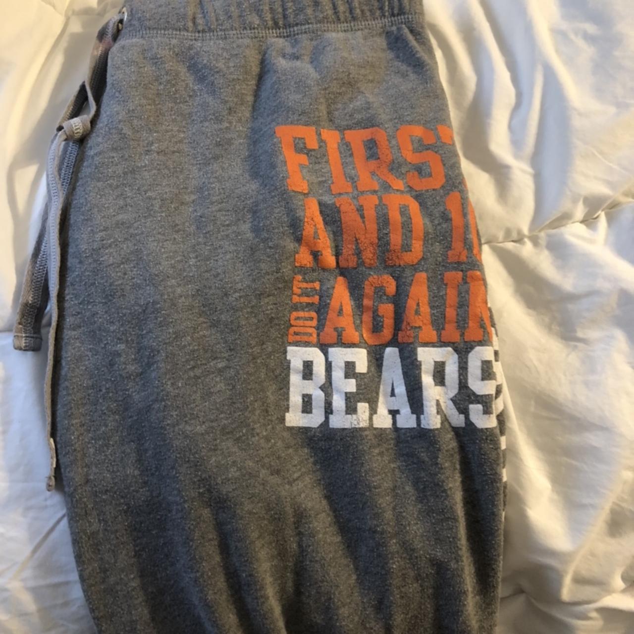 ZUBAZ Y2K BAGGY SWEATS SIZE LARGE CHICAGO BEARS LOGO - Depop