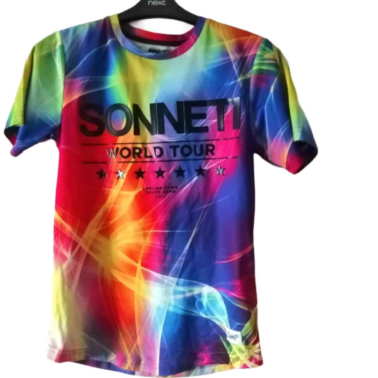 Multi coloured sonneti t-shirt Pit -... - Depop
