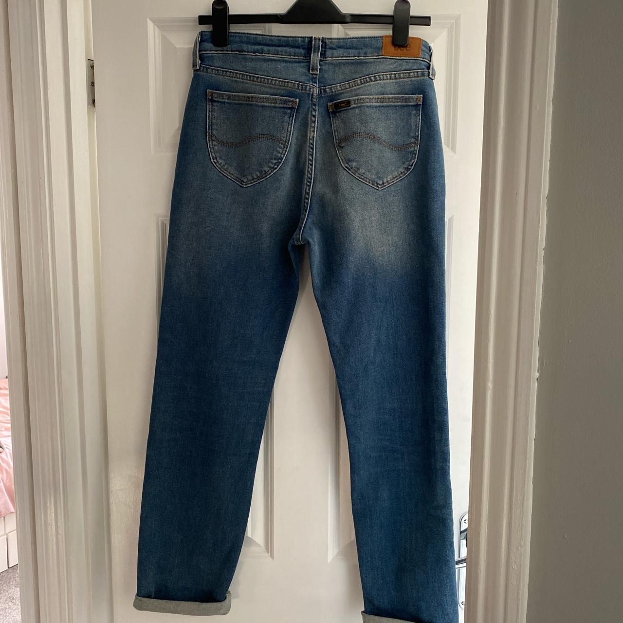 Lee mom denim jeans size 28W 30L never worn and in... - Depop
