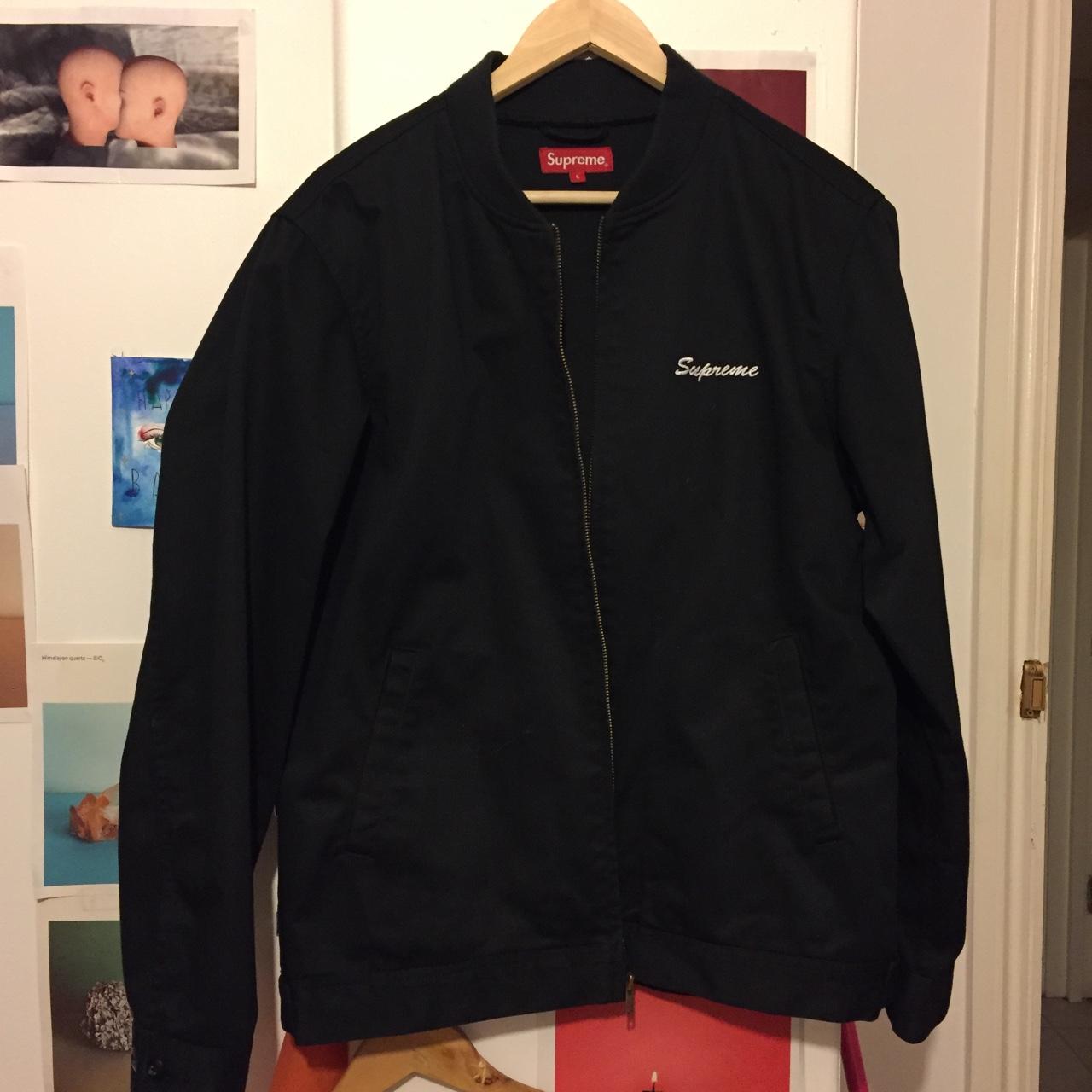 Supreme white outlet jacket