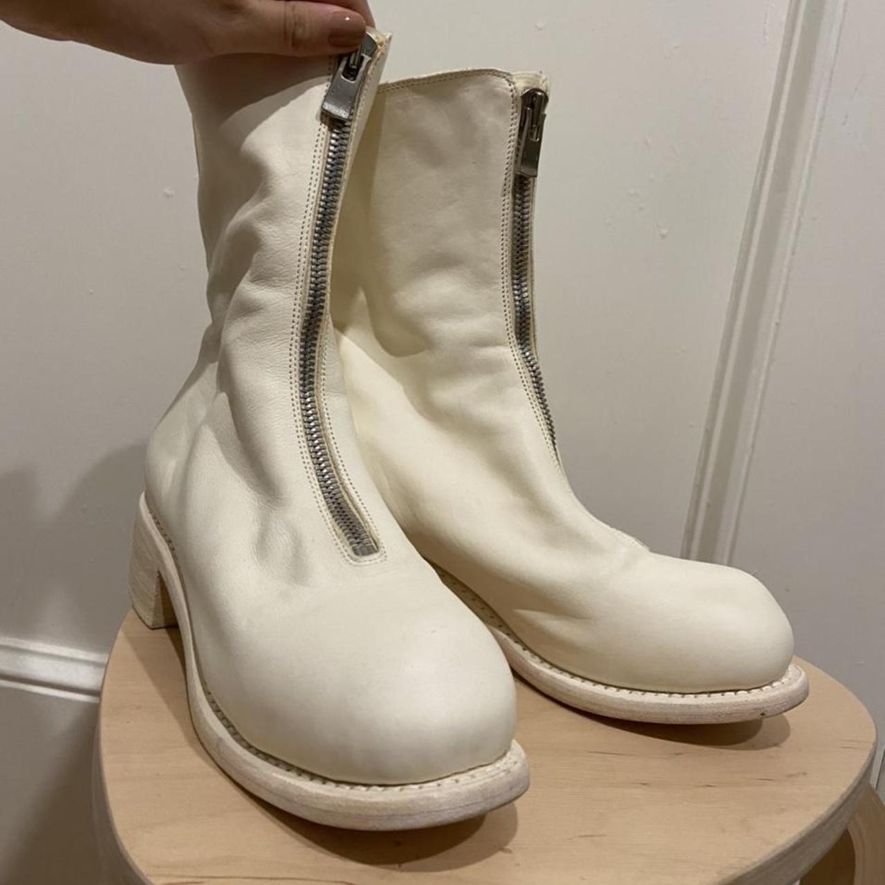 Product Image 3 - WHITE GUIDI BOOTS WITH ZIPPER!

Excellent
