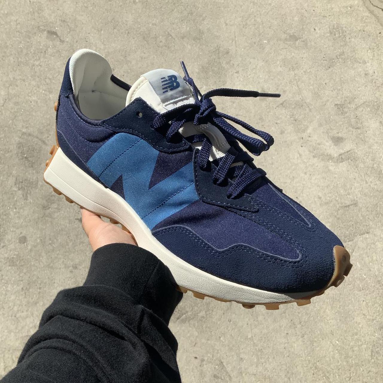 NEW BALANCE 327 Navy and true Depop