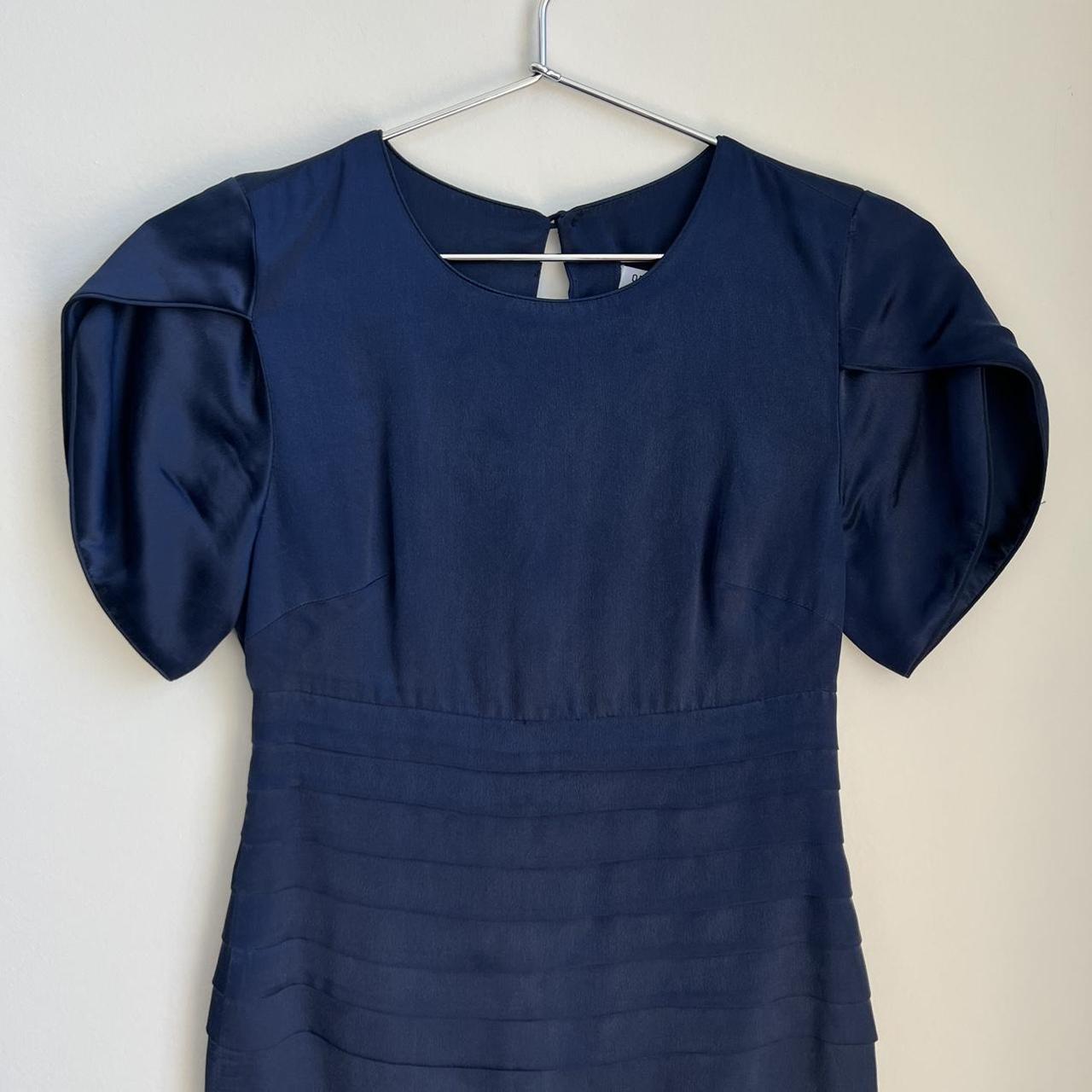 Opening Ceremony blue silk mini dress XS - Depop