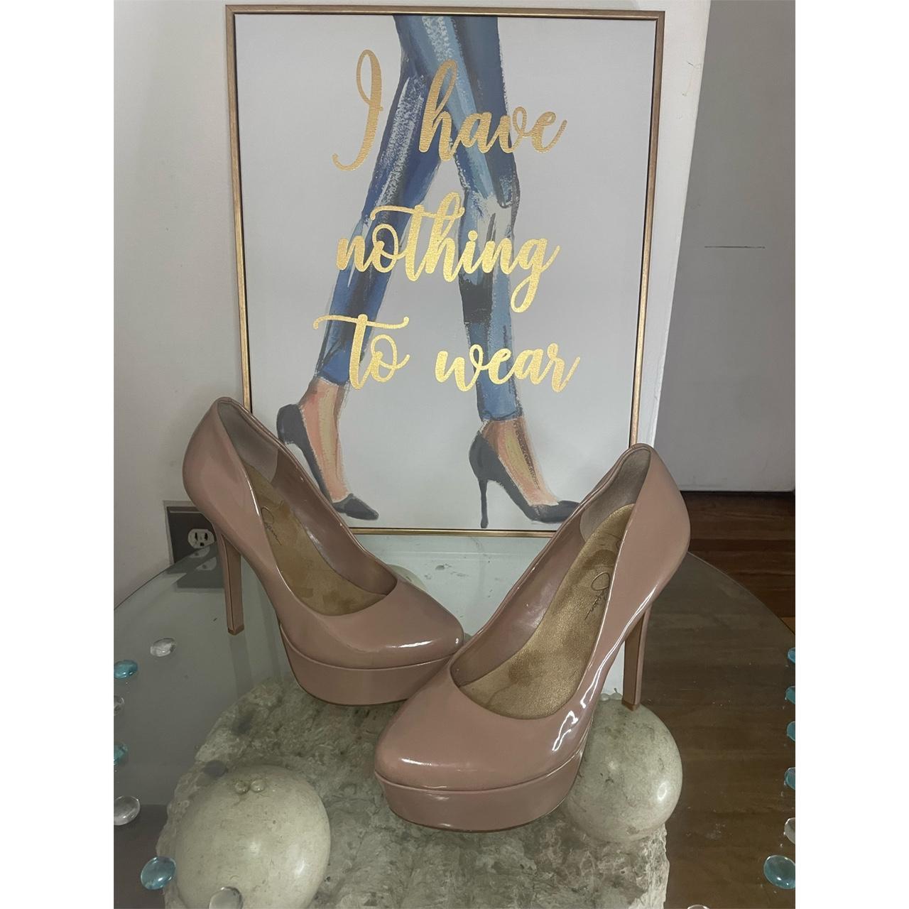 Jessica Simpson Nude Pumps🤎 #nude #heels... - Depop