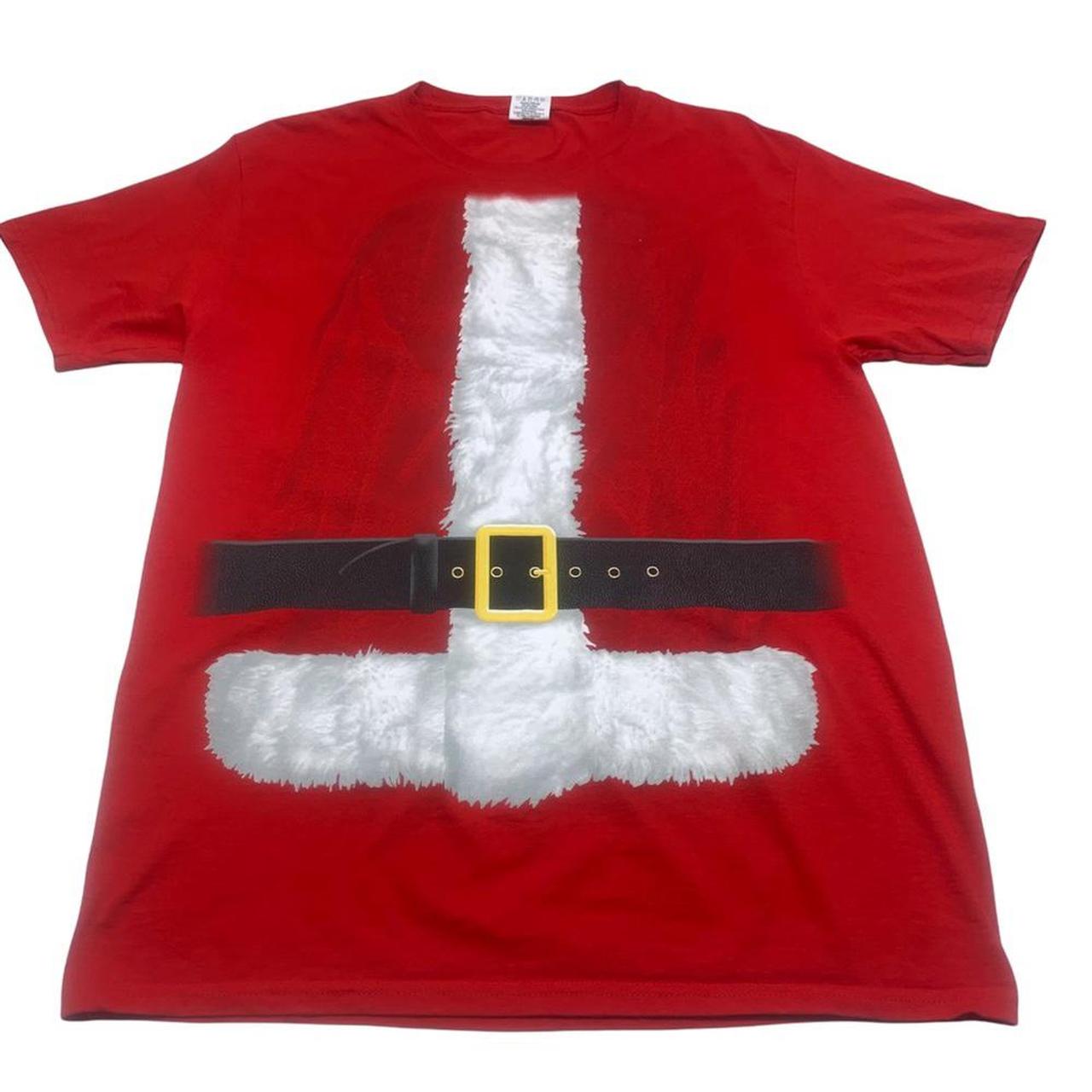 Santa Claus Suit Christmas Holiday Tee Shirt Ugly Depop