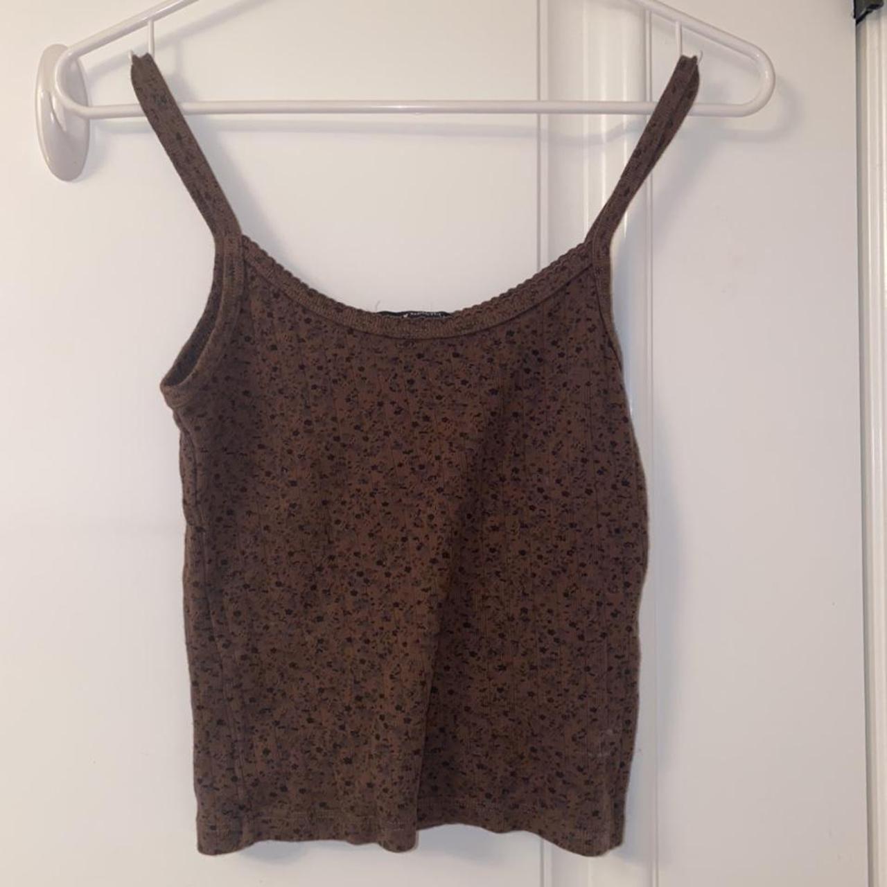 Brandy Melville Brown Floral Tank 🤎 I don’t think... Depop