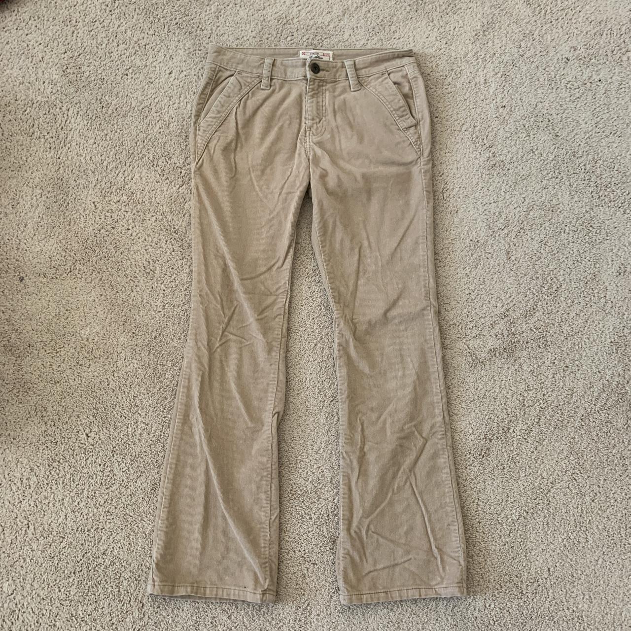 beige corduroy straight levi pants •great - Depop