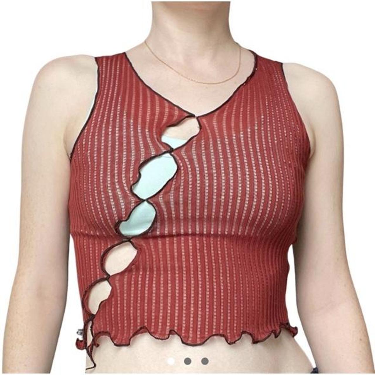 Product Image 1 - #Handmade #croptop #sheer #cotton ,