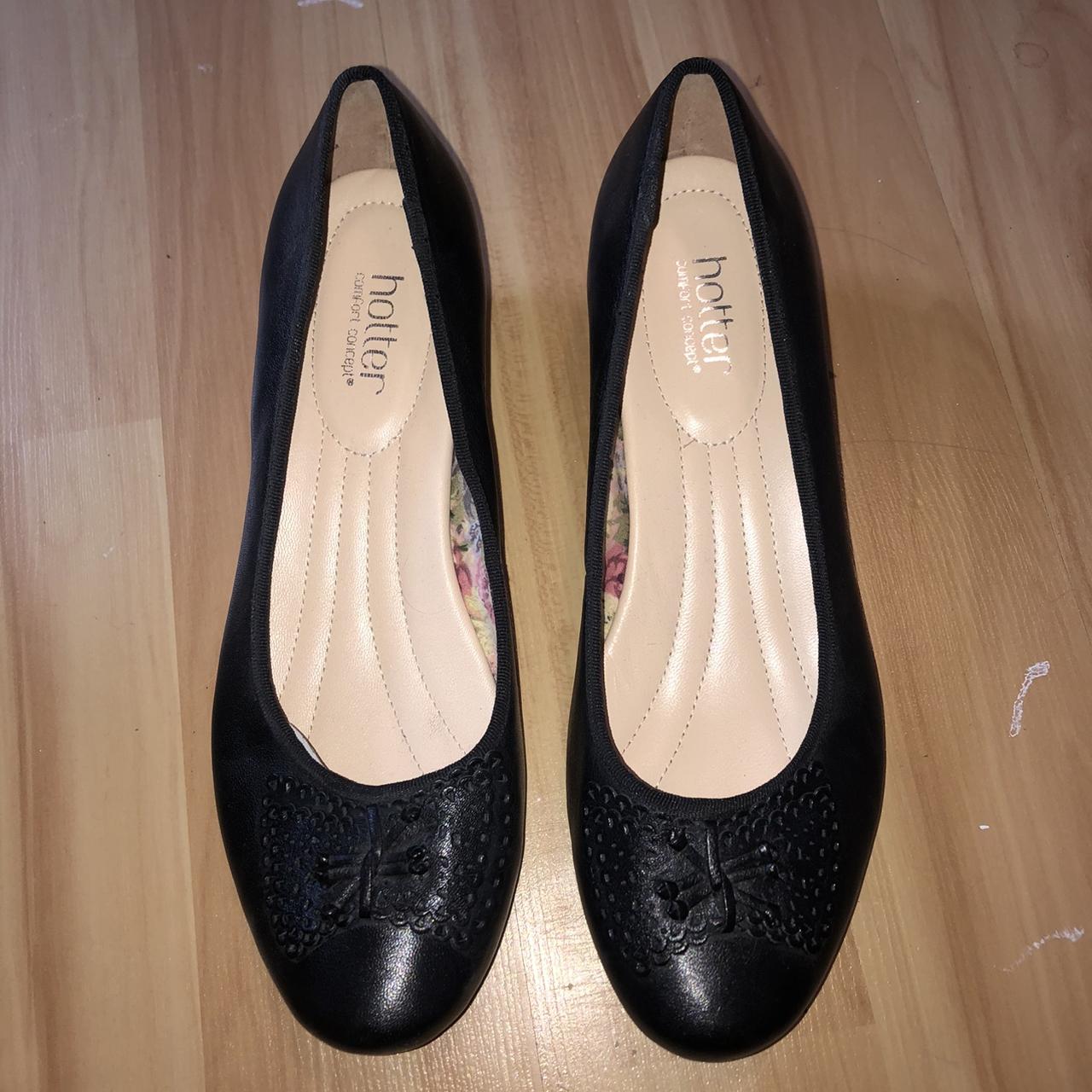 plain black dolly shoes