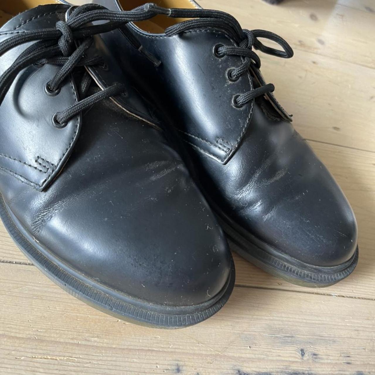 Dr Martens 1461 Smooth black stitching. size EU 39... - Depop