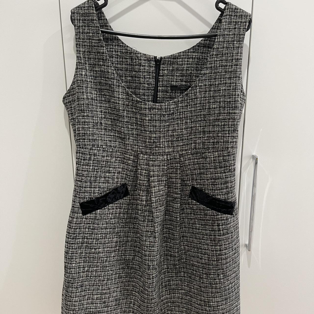 Women's Black and Grey Dress | Depop