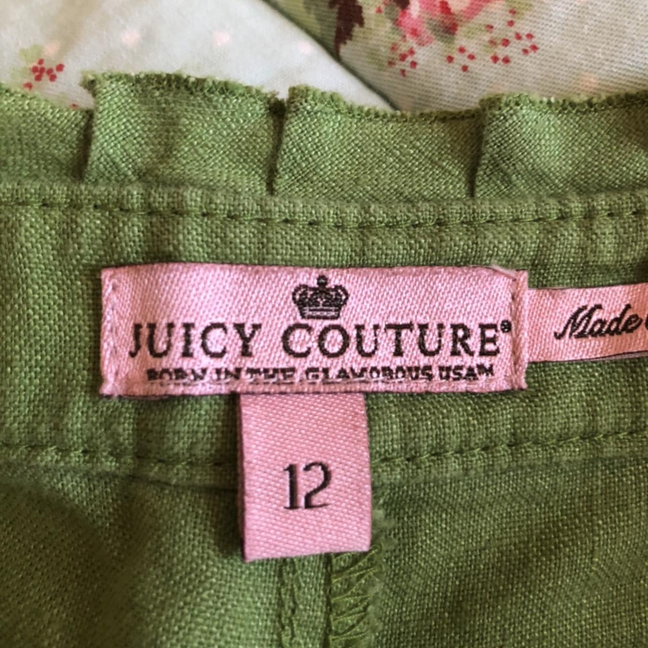 Juicy Couture shorts 🤩 Green Vintage 🌿 100%... - Depop