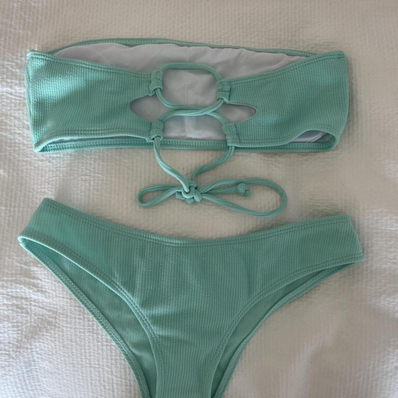 Womens Green Bikinis And Tankini Sets Depop 