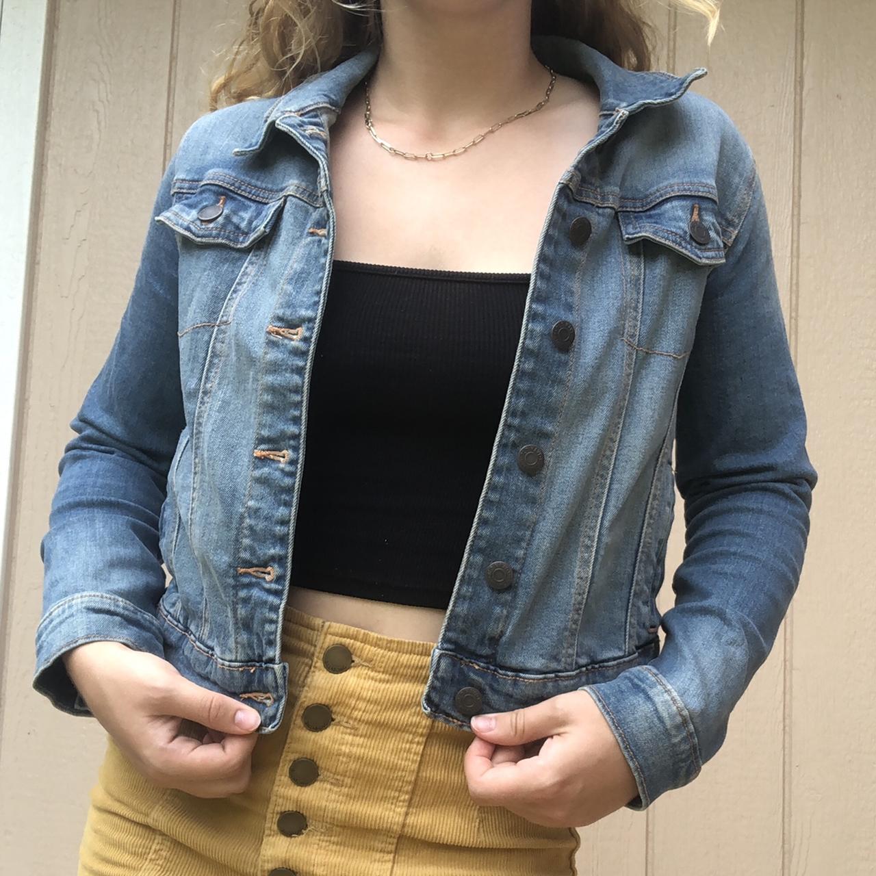 Denim Jacket -brand Is Old Navy -size Is 14 Kids,... - Depop