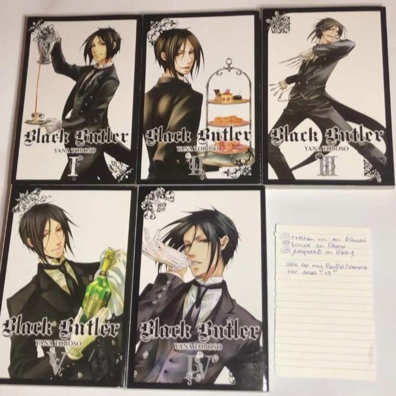 Black Butler Manga Volumes 1-5, Great Condition With... - Depop