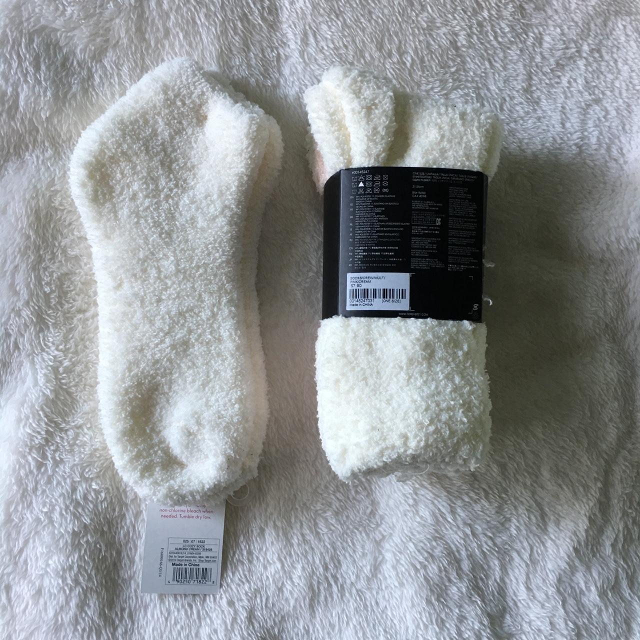 fuzzy sock bundle 2 long cozy socks from forever... Depop