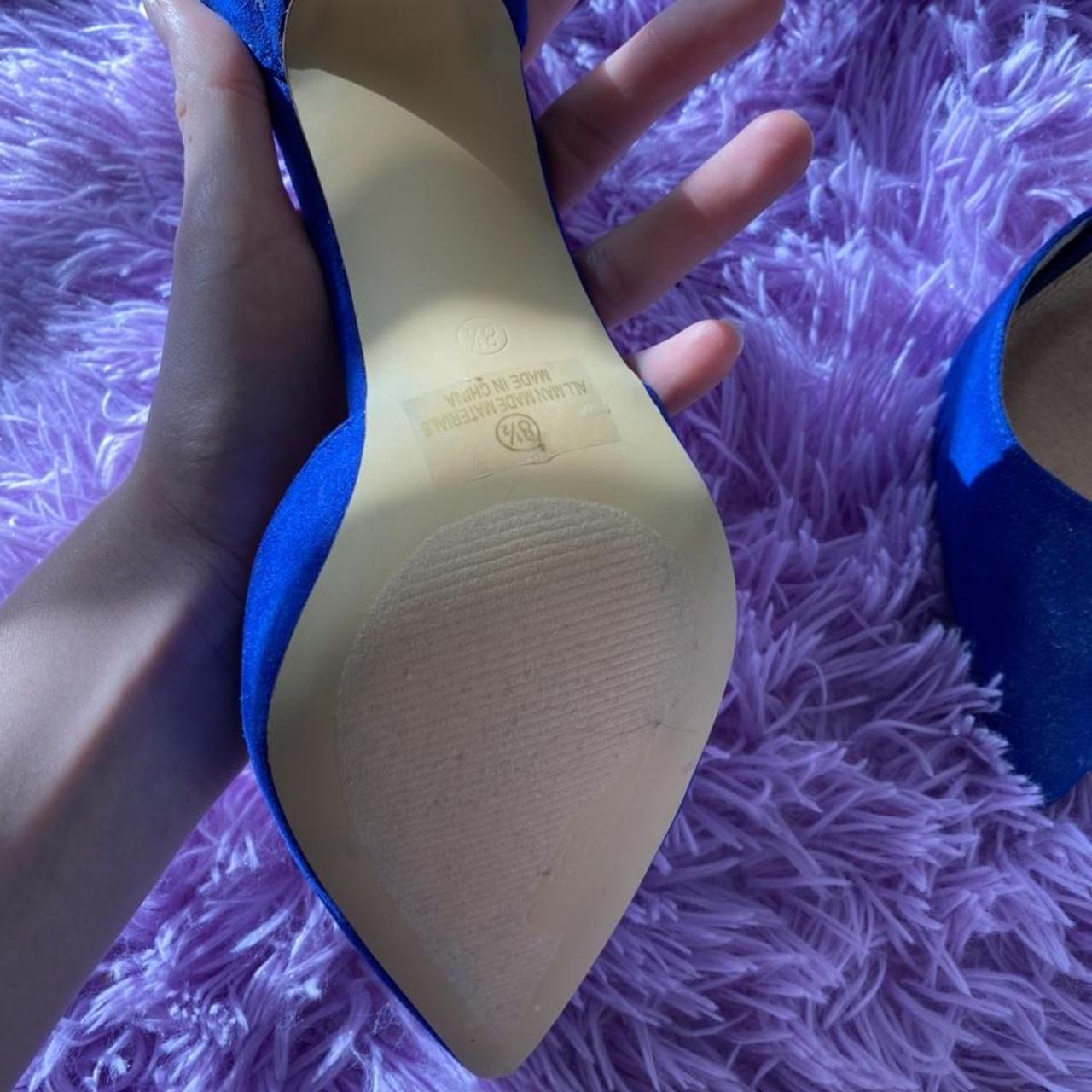 Womens size 8.5 Olivia Jaymes blue heels. Never - Depop