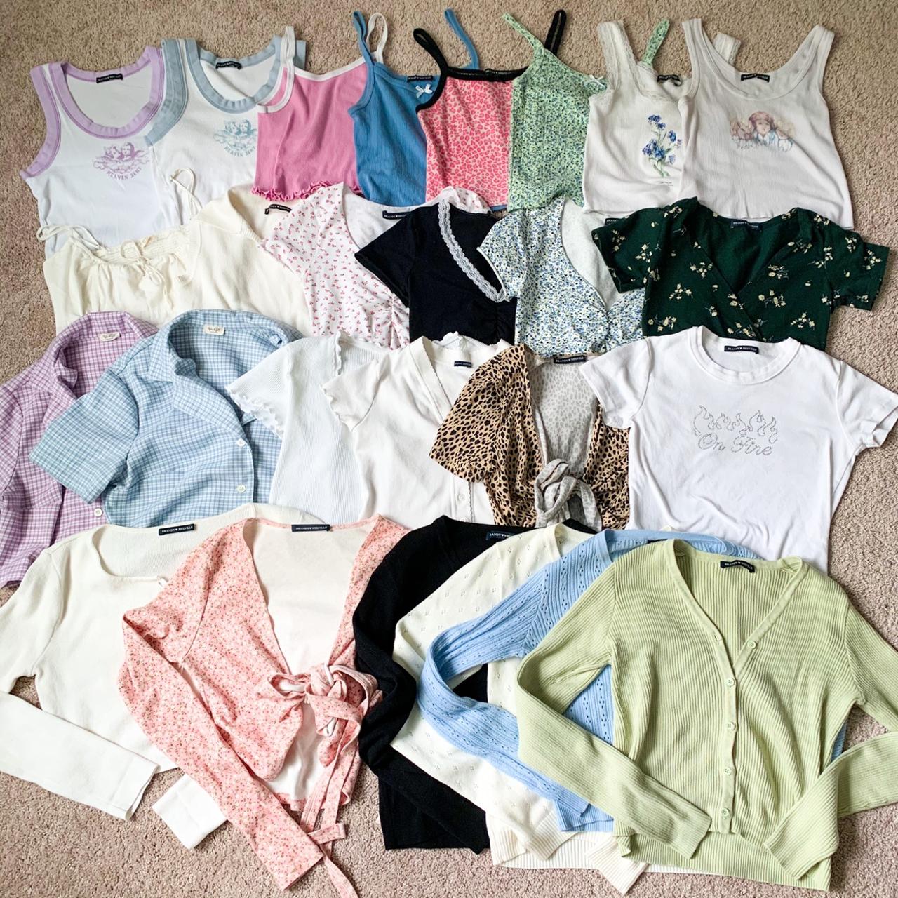 My Updated Brandy Melville Tops Collection, As Of... - Depop