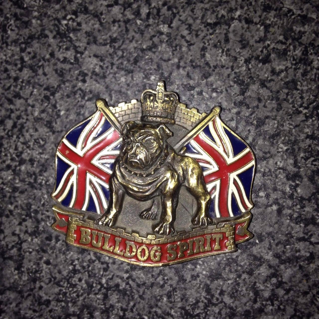 Vintage belt buckle bulldog spirit - Depop