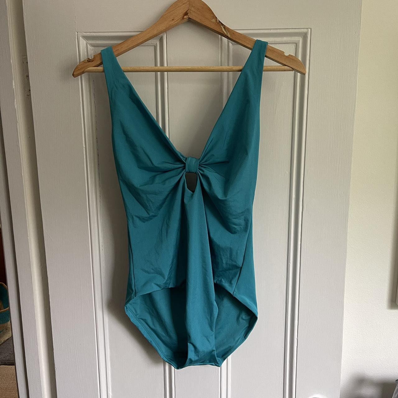 Topshop Women's Blue Swimsuit-one-piece | Depop