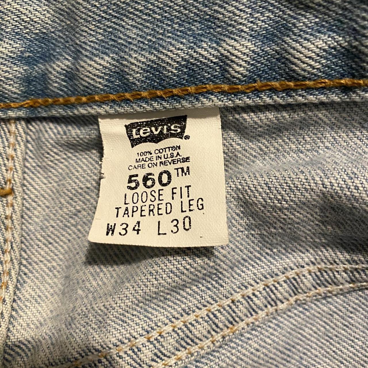 VINTAGE 90’S LEVI 560 34x30 NO RIPS OR THREADING NO... - Depop