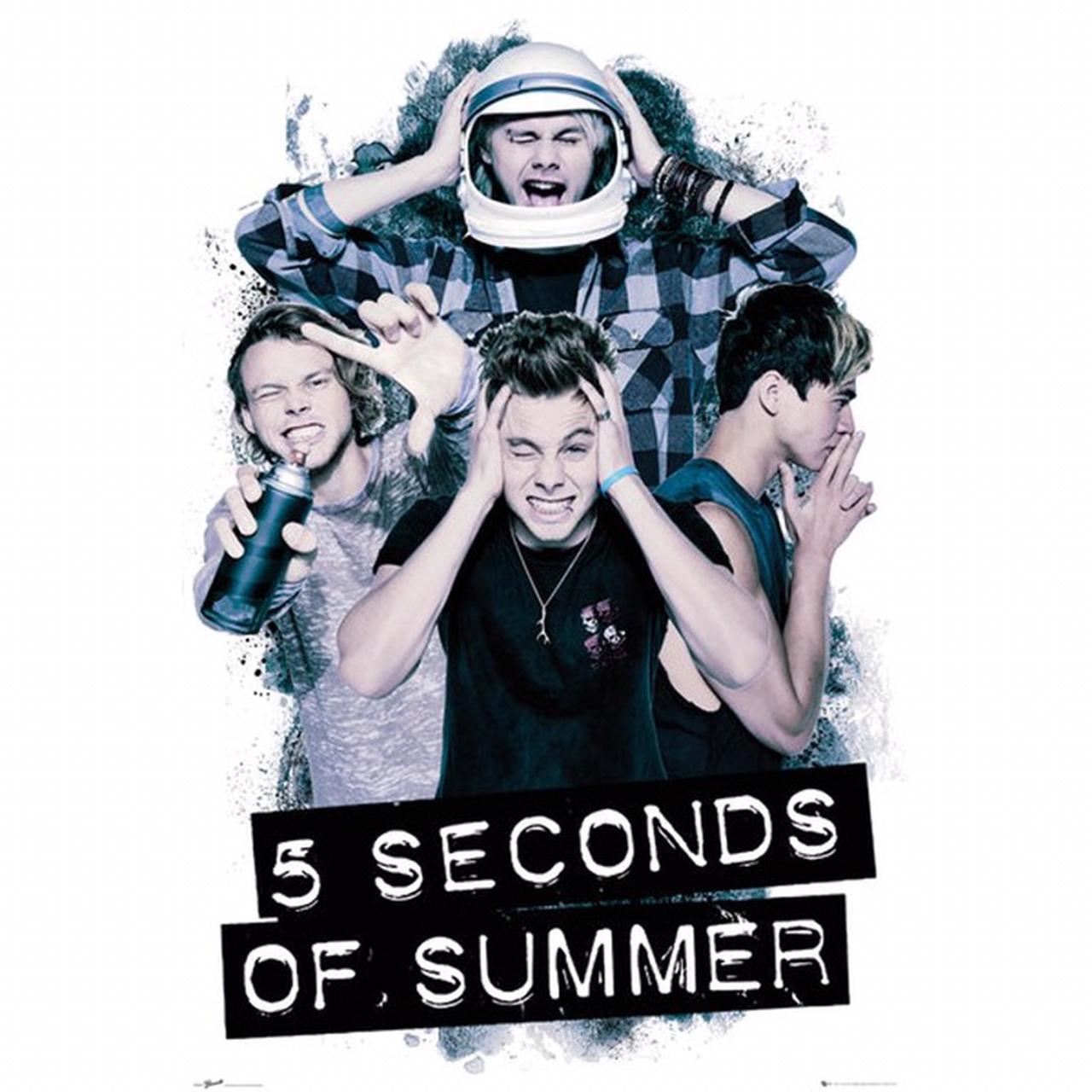 Signed 5 seconds of summer poster popular