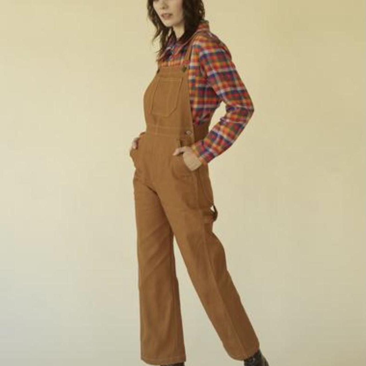 Lykke Wullf Women's Brown Dungarees-overalls (2)
