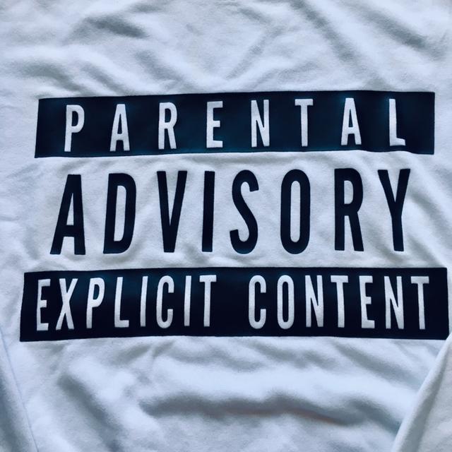 Parental advisory shop sweatshirt h&m