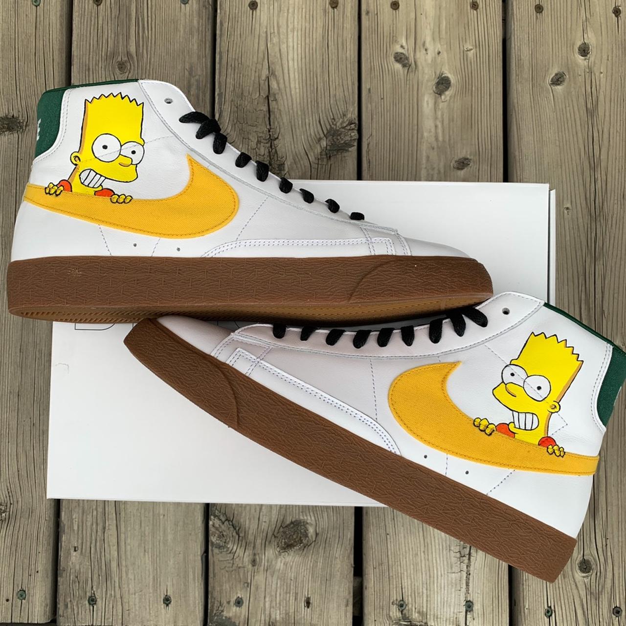 Bart simpson custom sales shoes