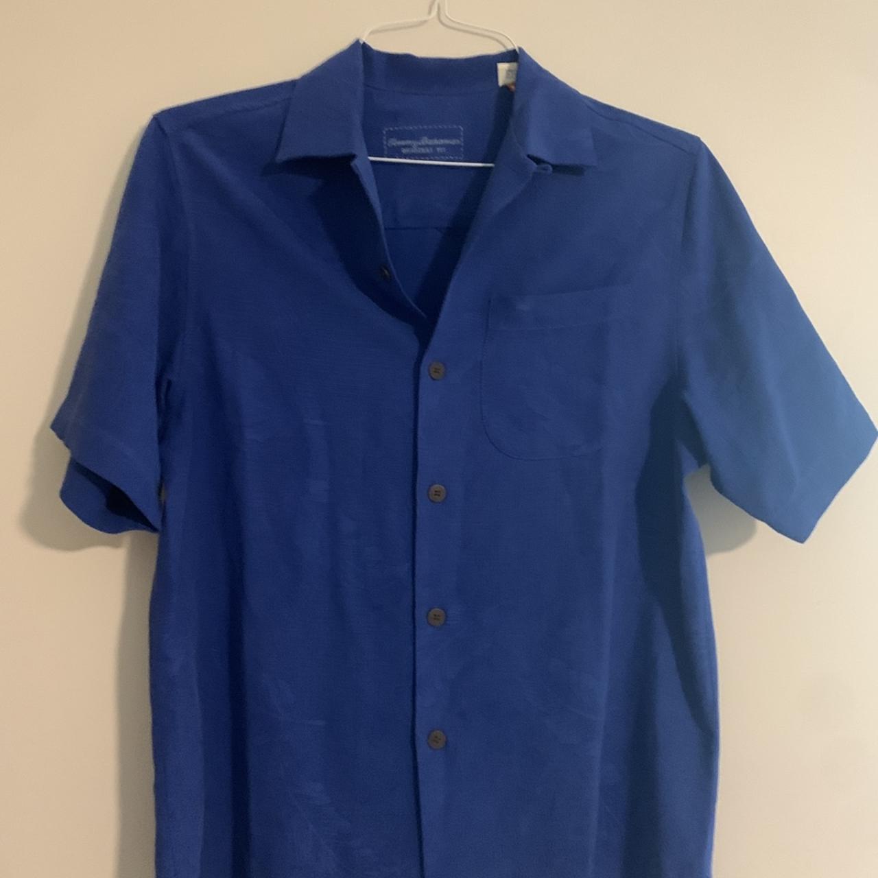 TOMMY BAHAMAS Leaf Print Dress Shirt Size XXS, fits... - Depop