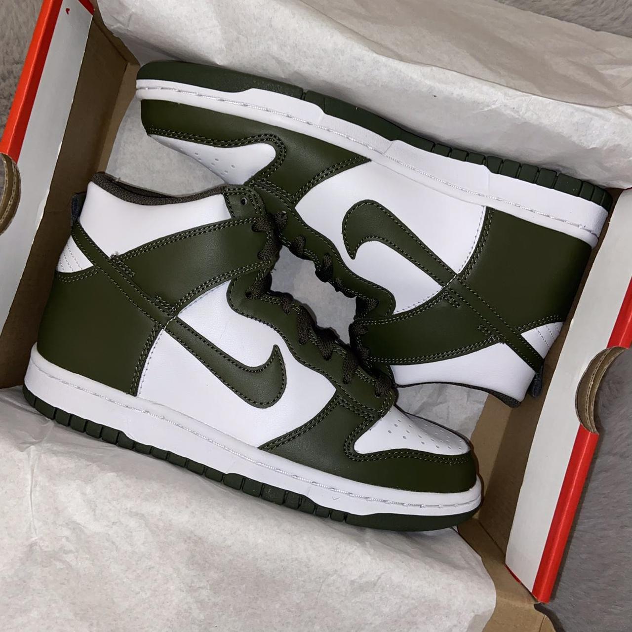 Nike Dunk High Khaki / (GS) - DEADSTOCK BRAND NEW... - Depop