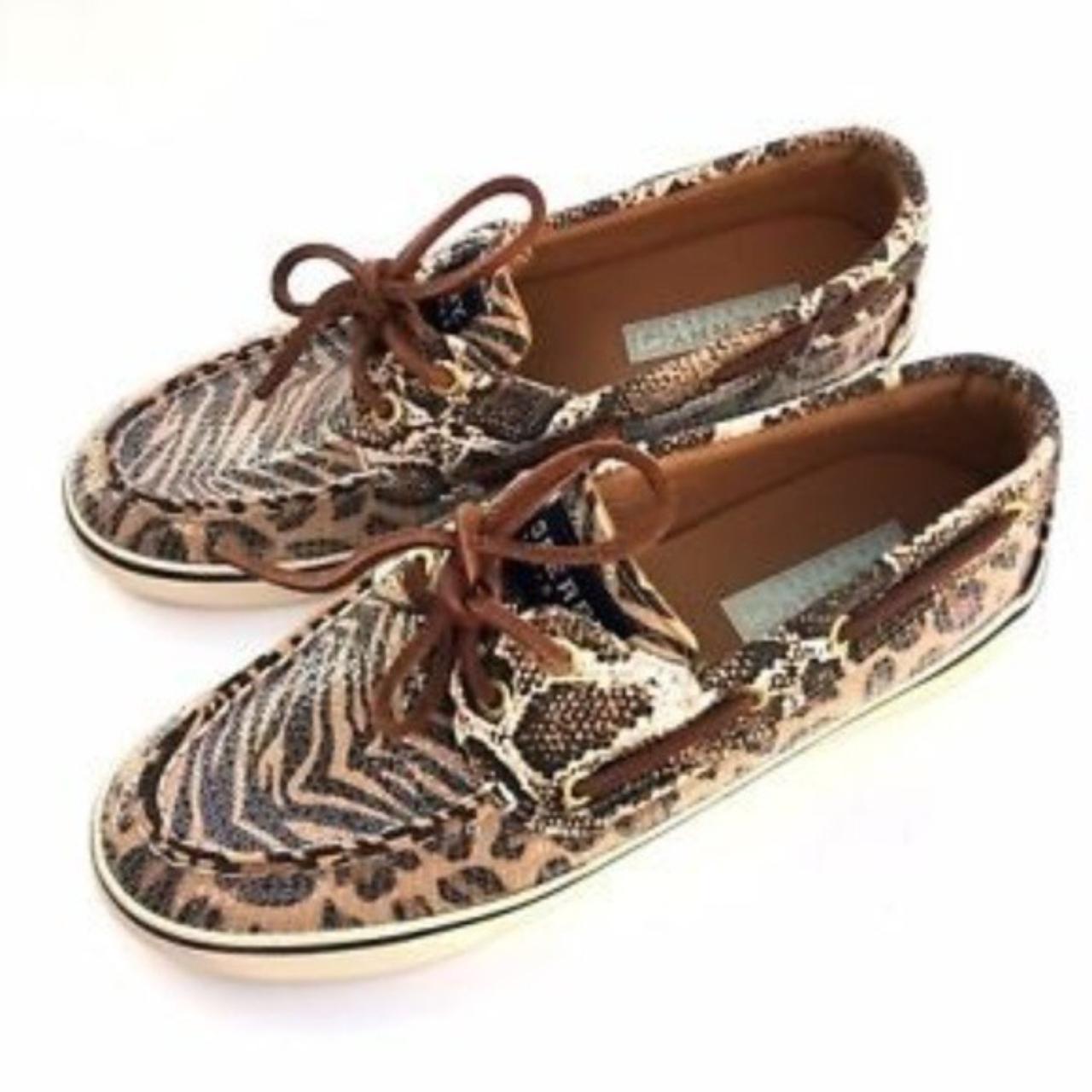 Sperry 2025 leopard loafers