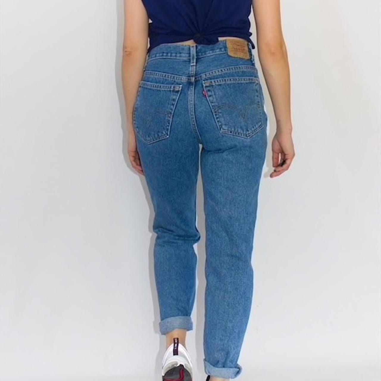 Vintage 1990’s stonewash high waisted Levi mom... - Depop