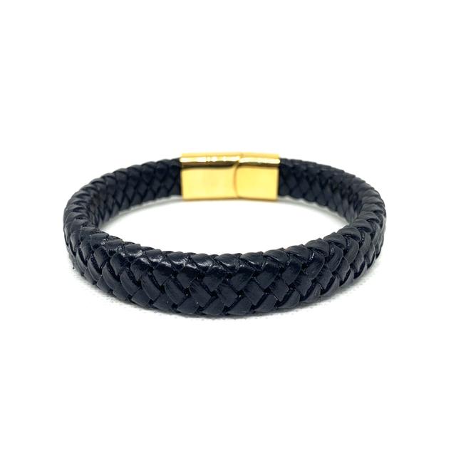 Louis Vuitton braided leather bracelet Men's, but - Depop