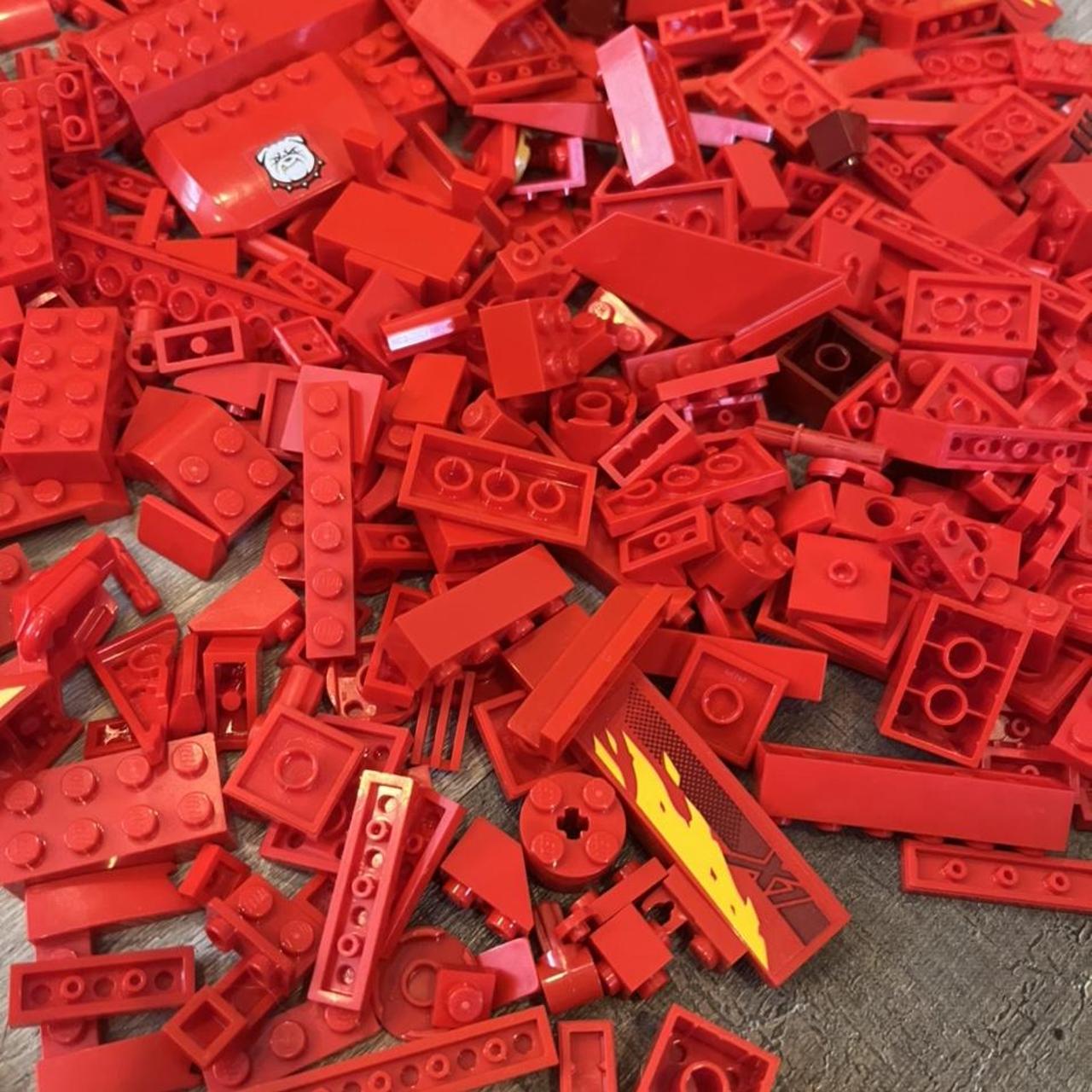 Red Lego Bulk Lot (Over 400 pieces) Over 1 lbs Many... - Depop