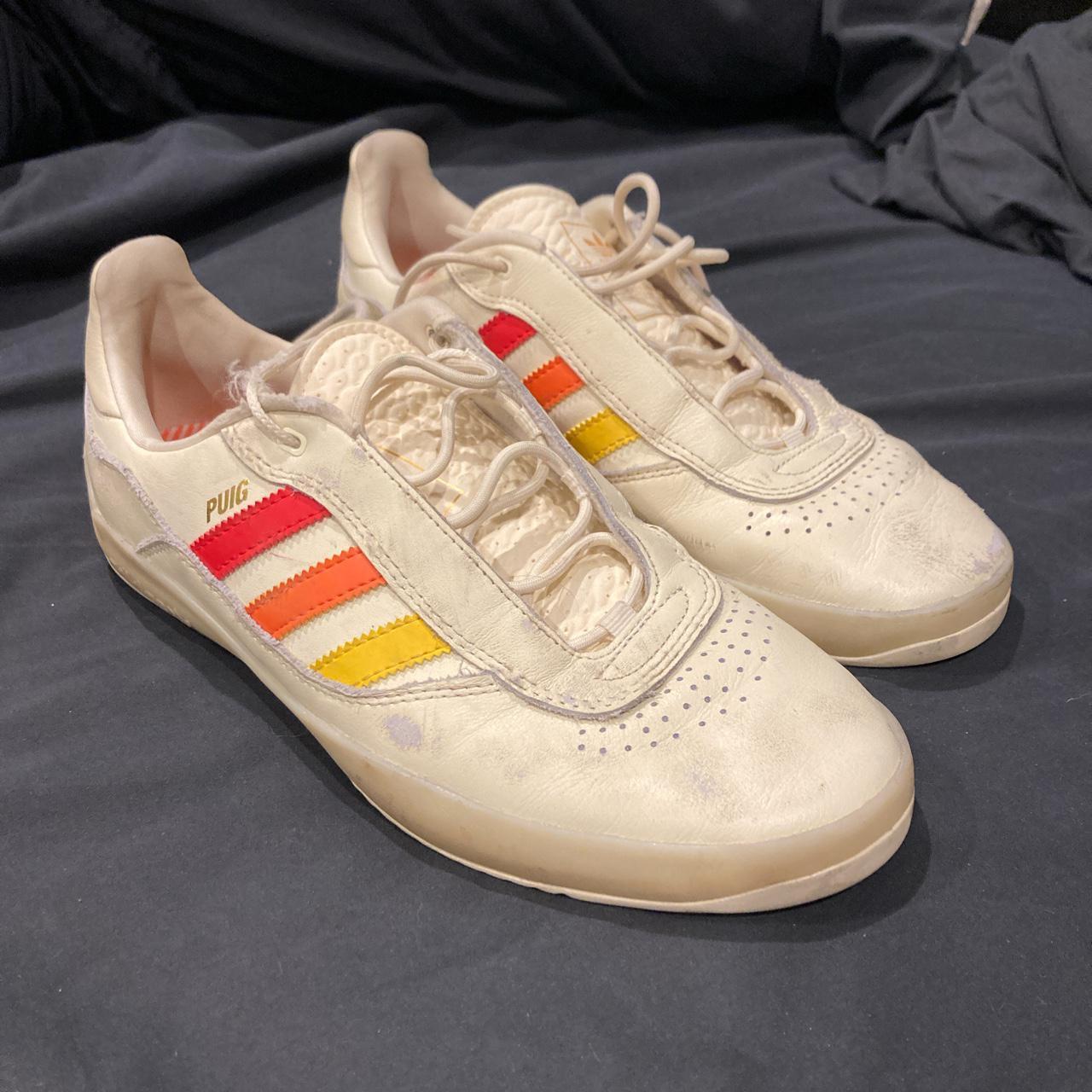 adidas cream white sneakers