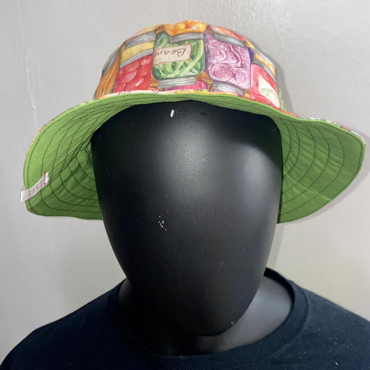 Canned Vegetables 🥕 bucket hat. Reversible. Cotton.... - Depop