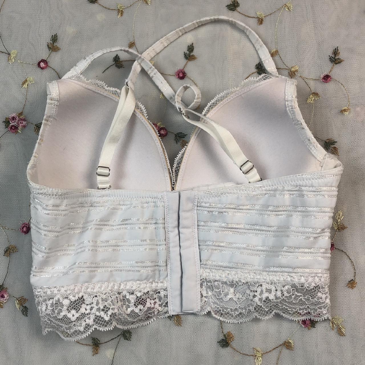 Intimissimi Lace Strapless white Bra - Depop