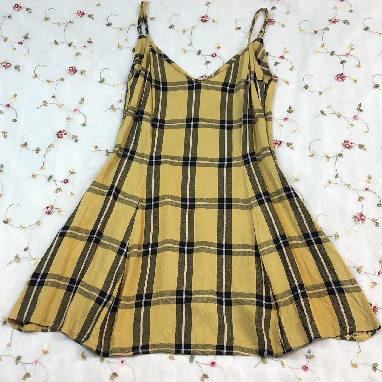 Urban outfitters best sale yellow plaid dress