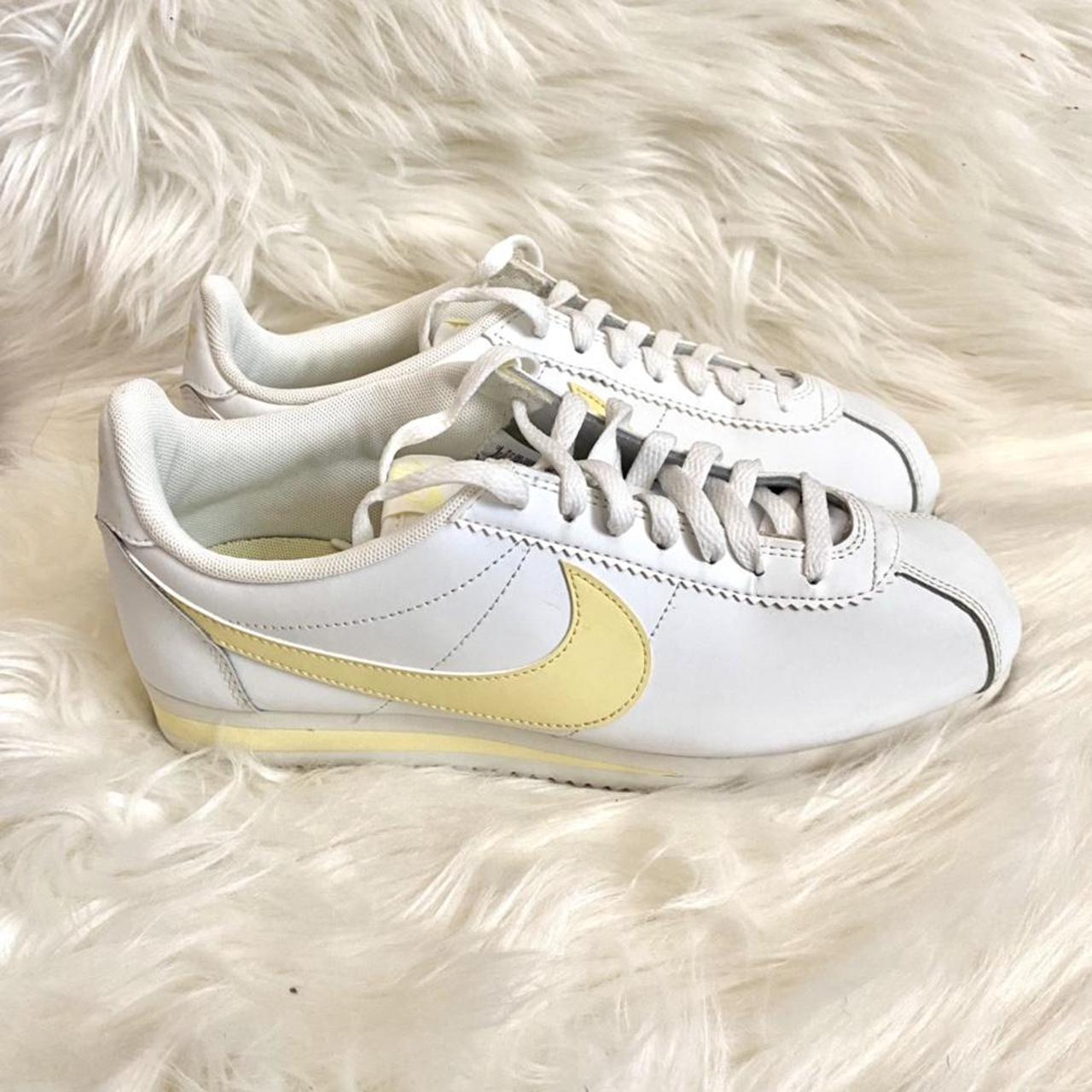 nike cortez pastel yellow