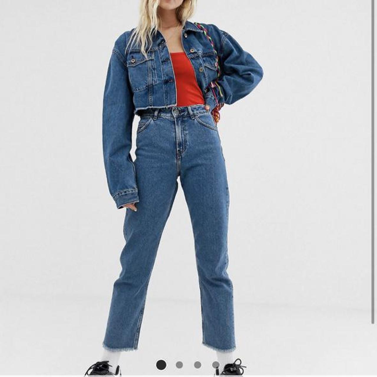 collusion cropped denim jacket