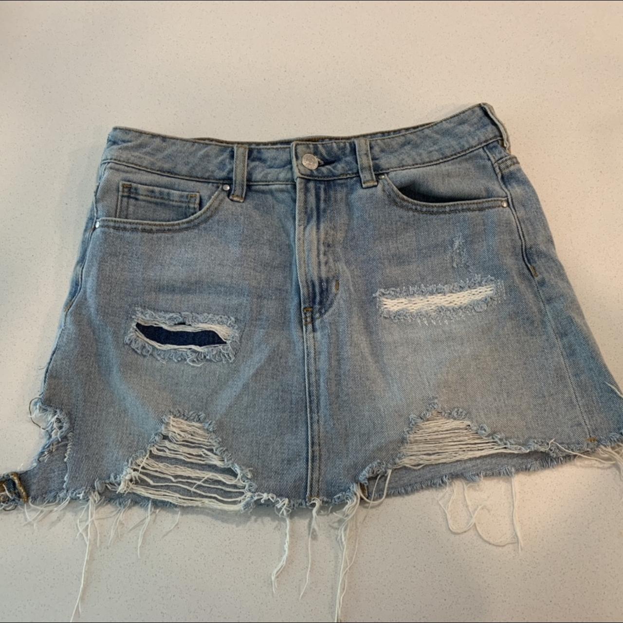 PacSun Women's Blue Skirt | Depop