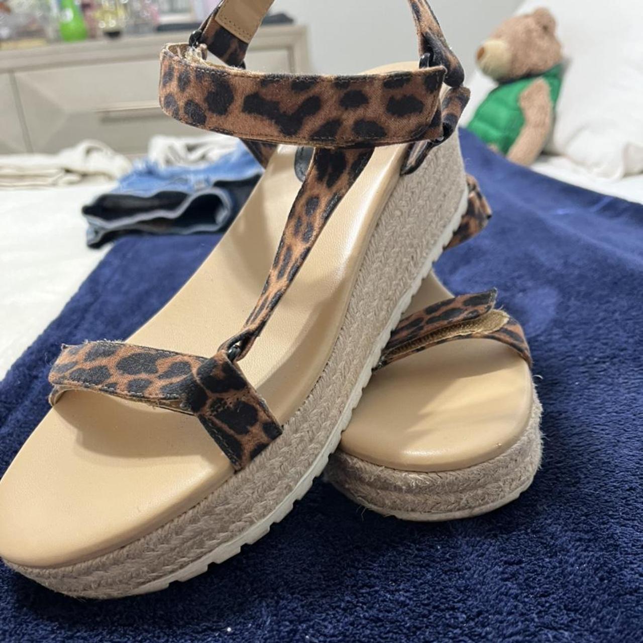 Leopard sandals steve fashion madden