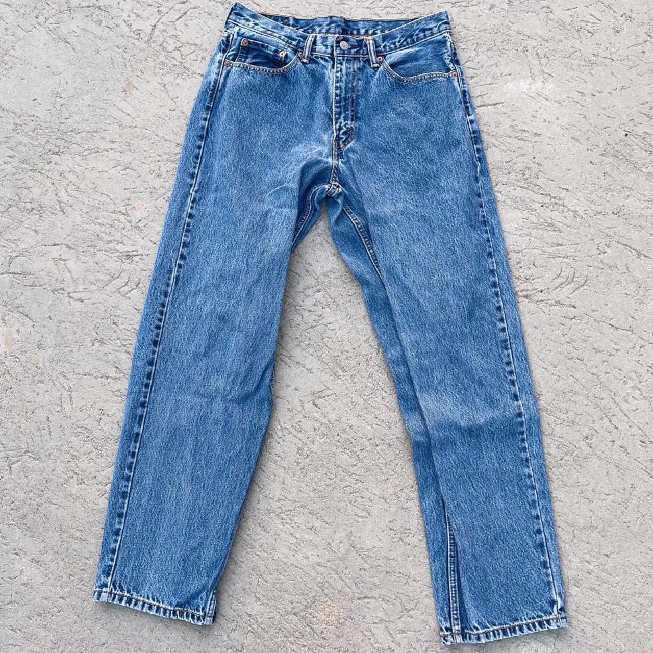 Regular Blue Levi’s 560 Denim Jeans. Made in... - Depop