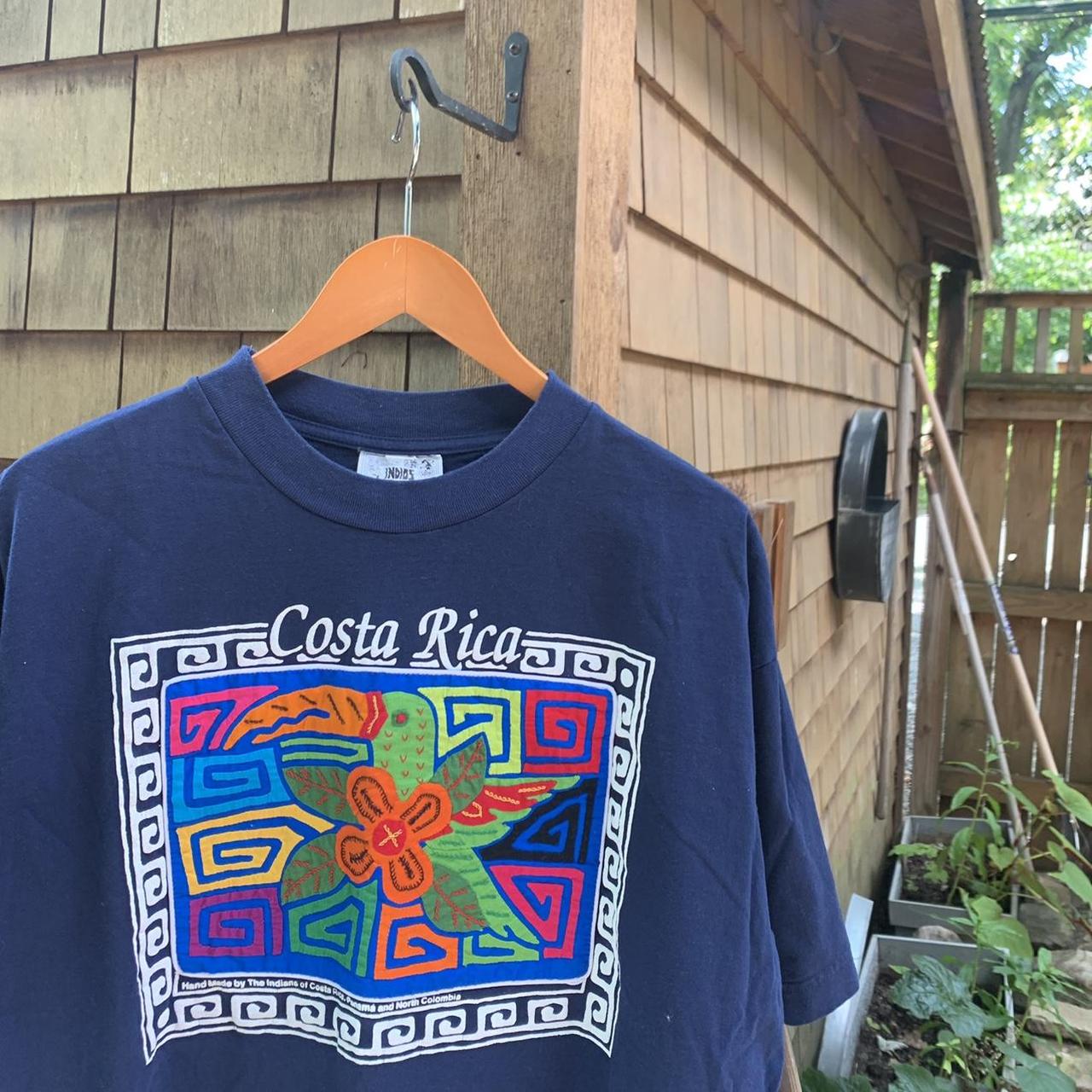 Vintage Art Tshirt 90s COSTA RICA embroidered and... - Depop